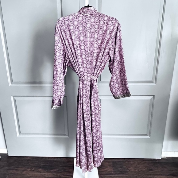 Free People Floral Burgundy Kimono NWT Free People SZ S/sx - Picture 6 of 7